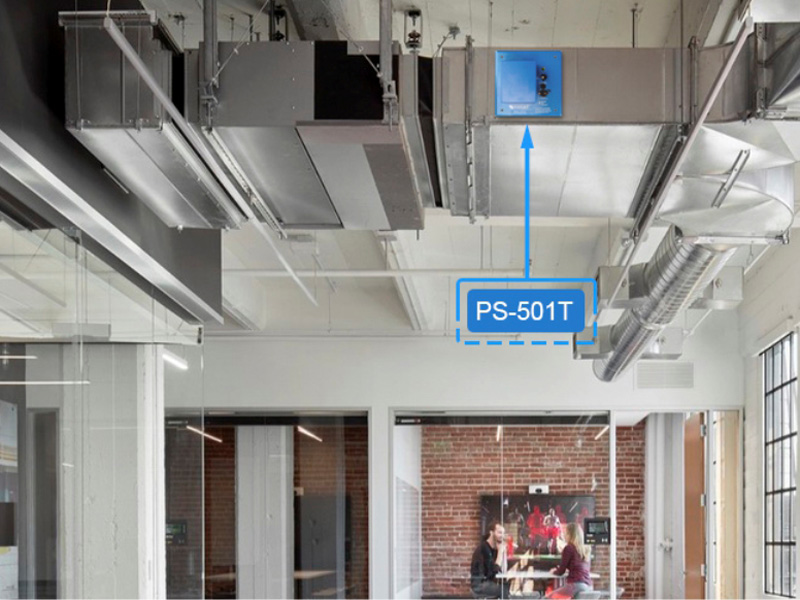 商业购物中心空调风机管道空气消毒装置